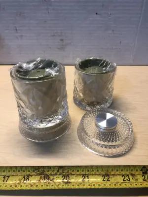 4pc whiskey glasses with ice molds