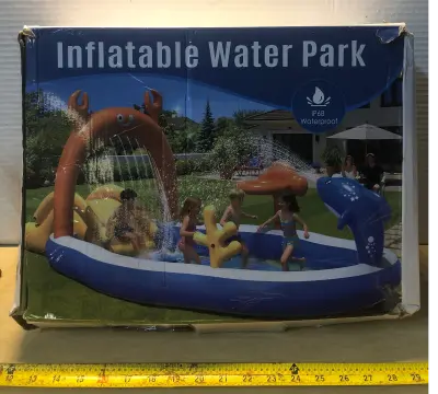 Inflatable water park untested as is