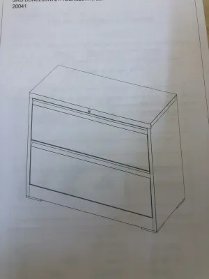 Metal filing cabinet