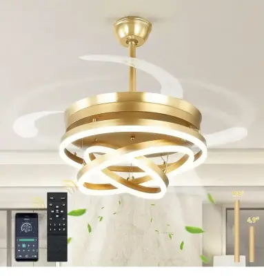 42” retractable ceiling fan with light similar to image
