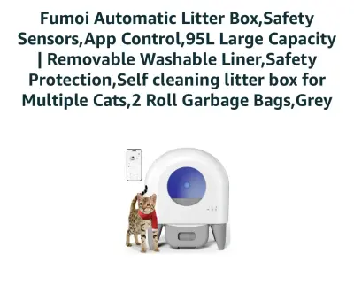 Smart cat litter box used as is similar to image