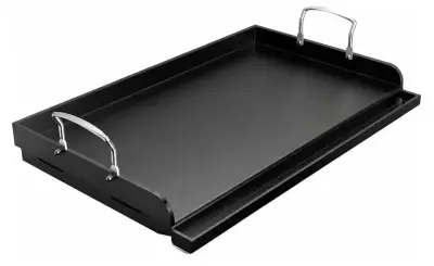25”x16” pre seasoned Cast iron griddle for flat gas grill similar to image