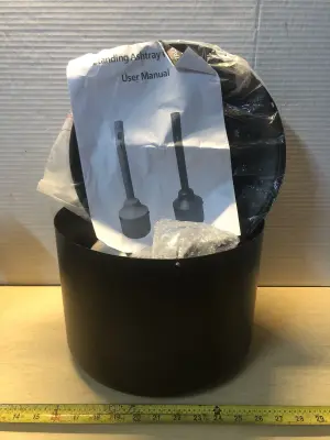 Metal standing ashtray