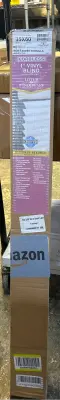 1 inch vinyl blinds 35” x 60”