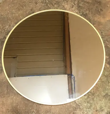 Round wall mirror