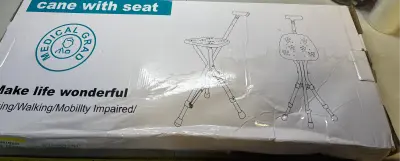 cane with seat used as is