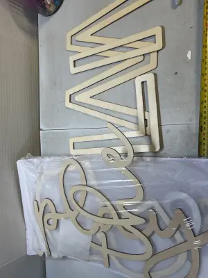wooden letters and words for crafts