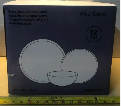 WishDeco 12pc dish set
