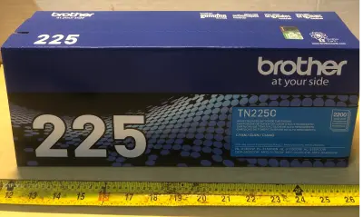 4 boxes brother 225 toner cartridge