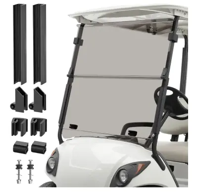 Upgraded windshield for Yamaha golf cart G29 2007-2016 similar to image