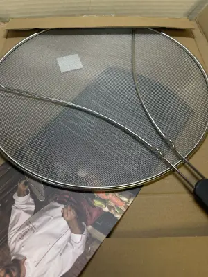 splatter screen for frying foods
