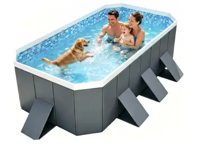 Foldable swimming pool 90x48x20 similar to image