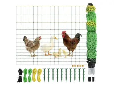 47.5”Hx164”L portable chicken fence similar to image
