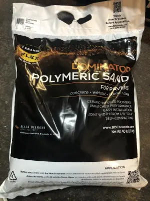 40lb Dominator polymeric sand for pavers midnight black