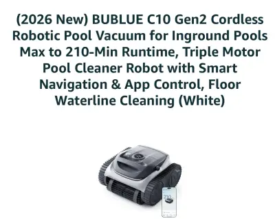 Bubot 700gen2 Cordless robotic cleaner for in ground pool used as is