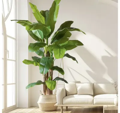 9ft artificial banana tree similar to image