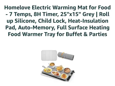 Electric dish warming tray