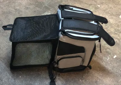 Collapsible pet carrier backpack