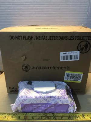 9 packs Amazon elements baby wipes