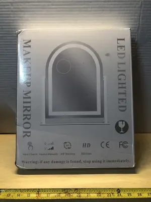 LED lighted makeup mirror 15.2”