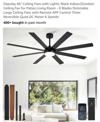 Depuley ceiling fan for big room similar to image