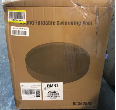 Round foldable swimming pool untested as is