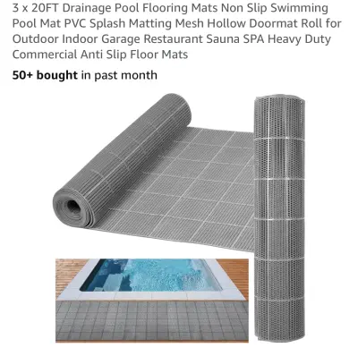 3x20ft pool drainage lining similar to image