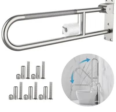 24 inch toilet grab bar used as is