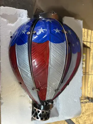 outdoor lantern missing one panel