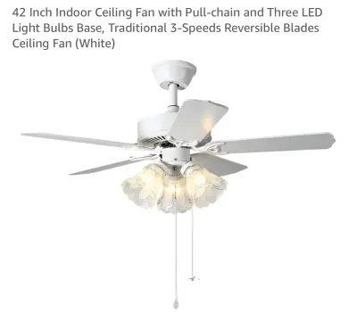 Twlite 42” ceiling fan with lights similar to image