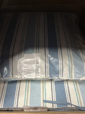 striped cushions