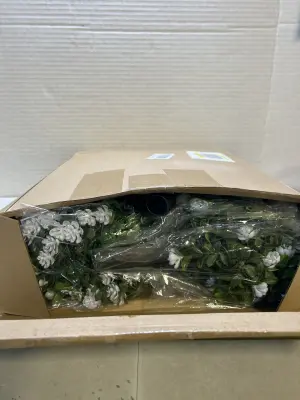 faux flowers with stakes