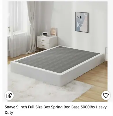 Full size box spring bed frame similar to image