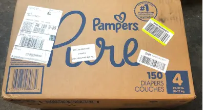 150 diapers size 4 Pampers