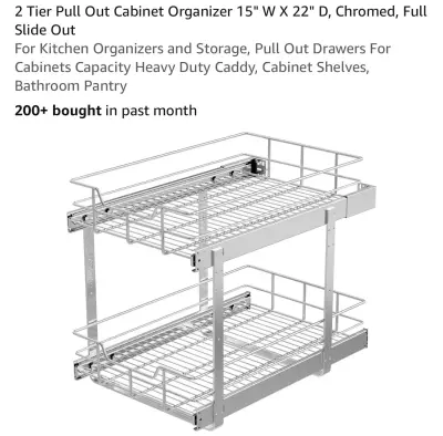 15”x21” pullout drawer