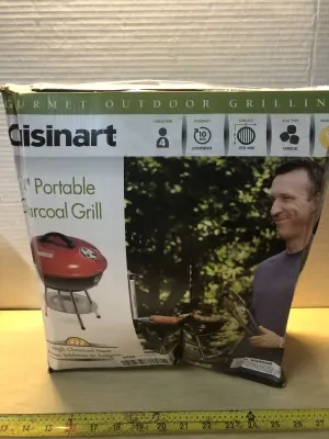 14” portable charcoal grill
