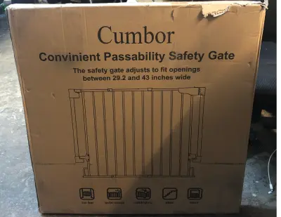 Cumbor convenient passability safety gate 29.2”x43”