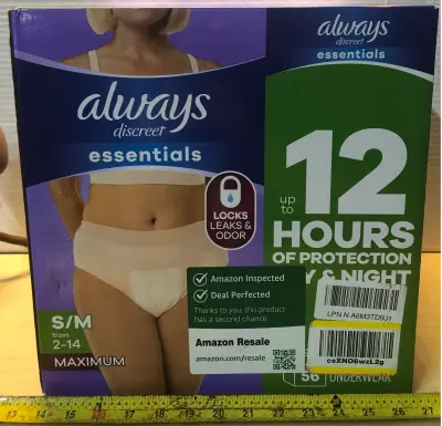 Always discreet essentials S/M 2-14 56 underwear