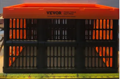 3pc Vevor folding plastic crate