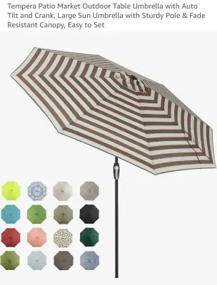 9ft auto tilt umbrella similar to image