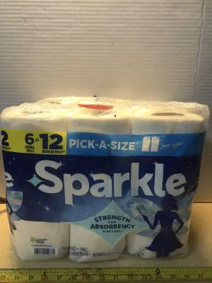 6 rolls Sparkle paper towels