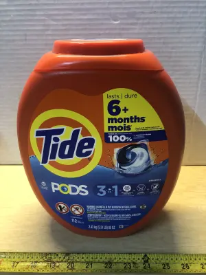 85oz 112 pacs Tide laundry pods