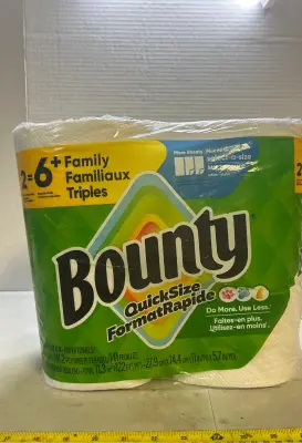 2 pack bounty rolls