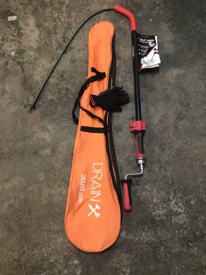 Drain X 6” toilet auger with heavy duty bulb head