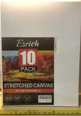 10pack Esrich 18”x24” canvas one canvas ripped