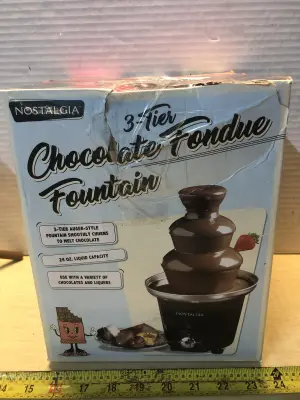Nostalgia 3 tier chocolate fountain