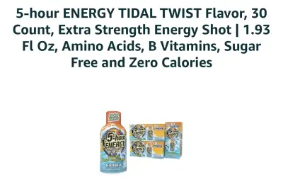 30ct 5 hour energy shots