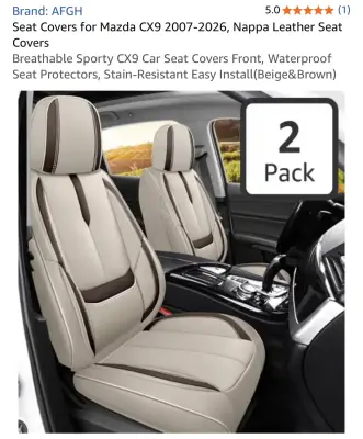 Car seat cover for Mazda similar to image