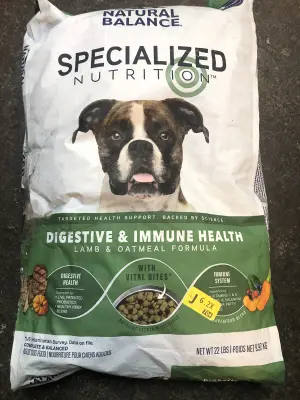 22lbs natural balance dog food exp:2/21/27 bag has been taped