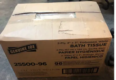 96 rolls Genuine Joe Bath tissue